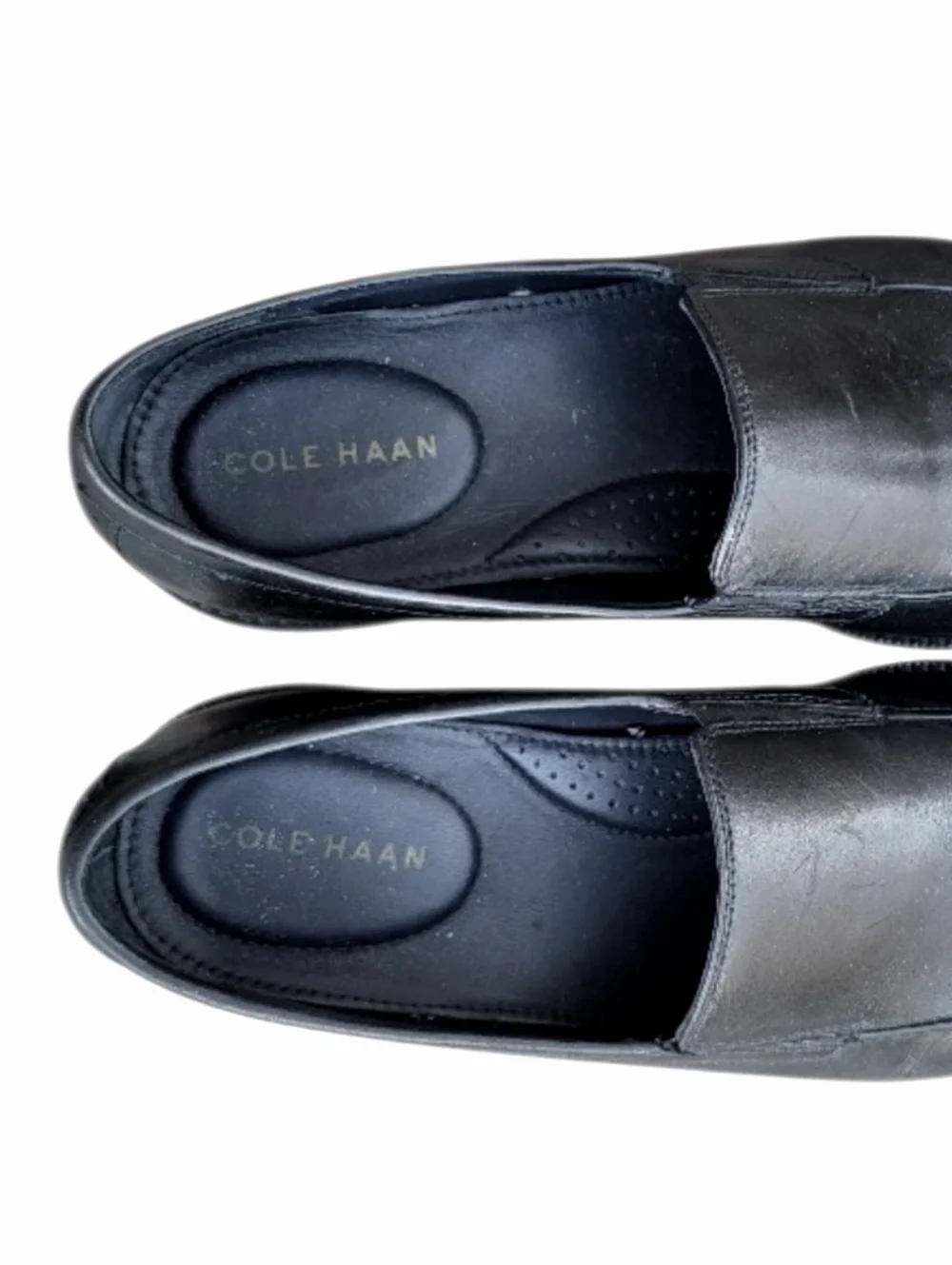 Cole Haan Grand Buckland Black Leather Slip Loafer Shoe Lenox Venetian Men 12